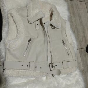 Chaleco Aviador Borreguito Off-WhiteChaleco Aviador Borreguito Off-White